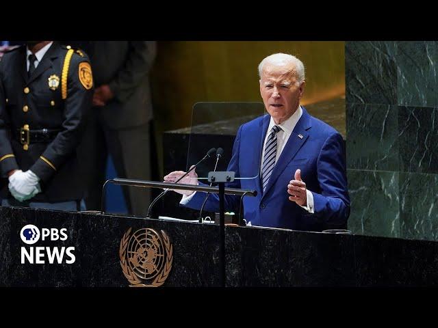 WATCH LIVE: Biden makes final speech as president at 2024 United Nations General Assembly