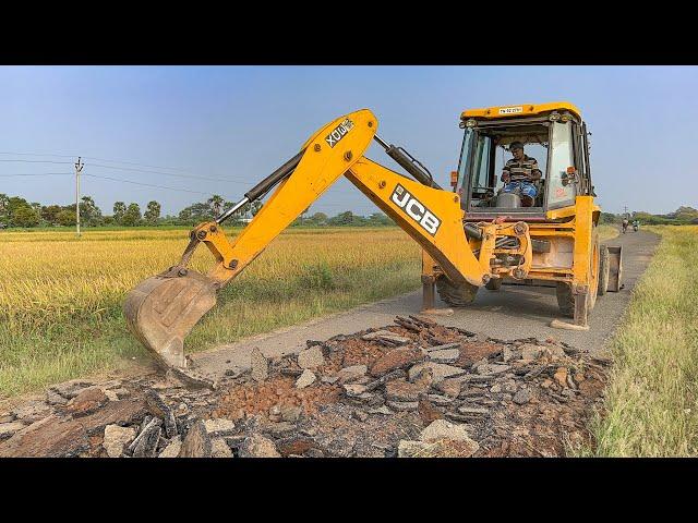 JCB 3DX Going to Village Road Picking and Crashes in Nellai | jcb video