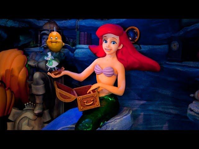 [4K - Low Light] Under The Sea - Journey of the Little Mermaid Ride - Magic Kingdom - Disney World