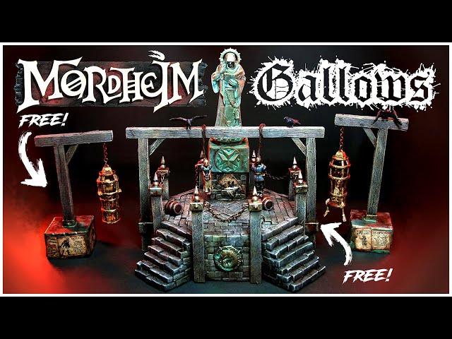 Old World WARHAMMER Gallows for MORDHEIM! Free Models to Print!