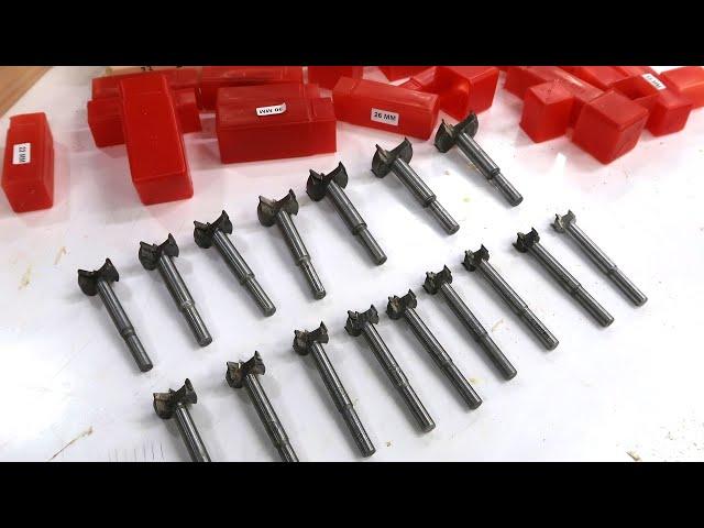 Cheap Chinese forstner bits review:  Low quality but they drill ok.