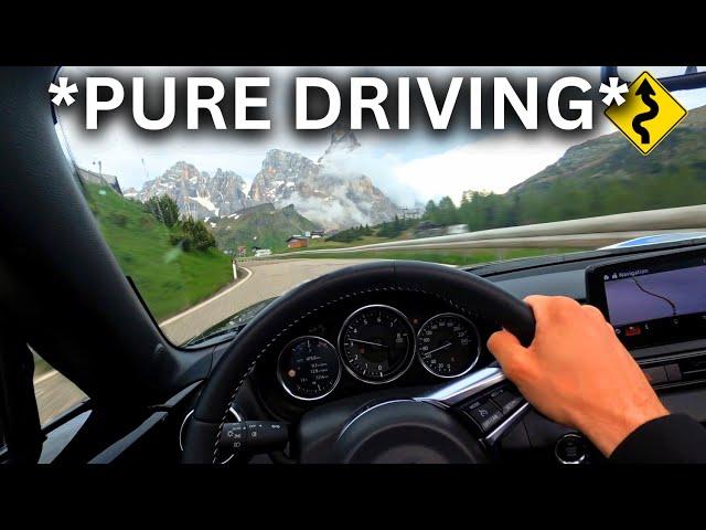 [POV] Miata MX5 on Passo Rolle (ITALY) [RAW 4K Onboard]