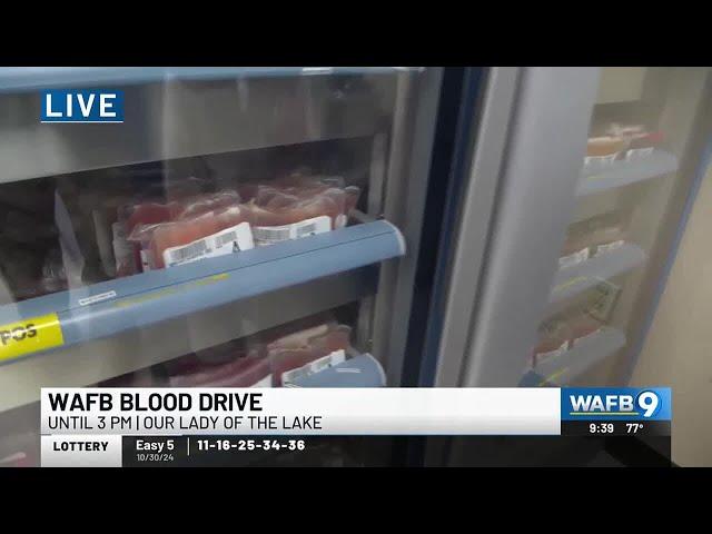 WAFB Blood Drive ends today
