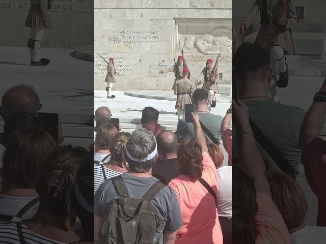 Evzones Greek Presidential Guard  ( Τomb of Unknown Soldier )  Monument in Athens