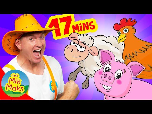 Old MacDonald Had A Farm Collection | Nursery Rhymes | The Mik Maks