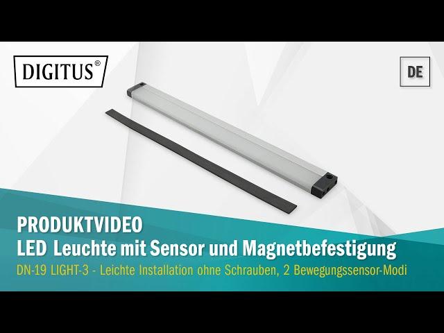 DIGITUS® LED Leuchte, Magnetbefestigung & Bewegungssensor (DN-19 LIGHT-3)