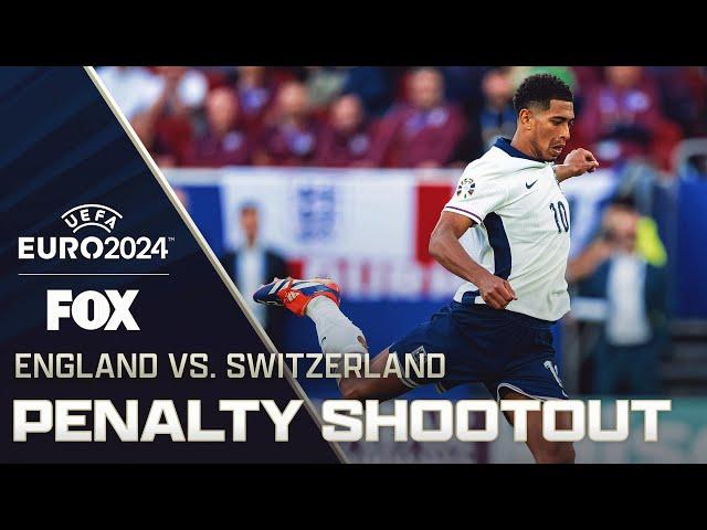 England vs. Switzerland Full Penalty Shootout | UEFA Euro 2024 | Quarterfinals