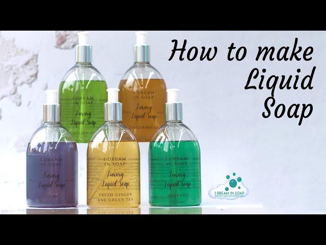 How to make liquid soap, 30 minute liquid soap method.