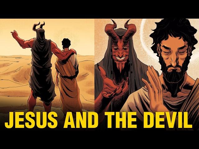 Jesus and the Devil in the Desert - The Temptation of Christ - Biblical Stories