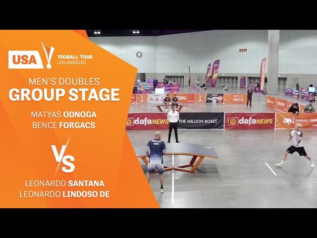 USA Teqball Tour - Los Angeles⎟Men's Doubles Qualifiers⎟M.Odnoga B.Forgacs vs L.Santana L.Lindoso De