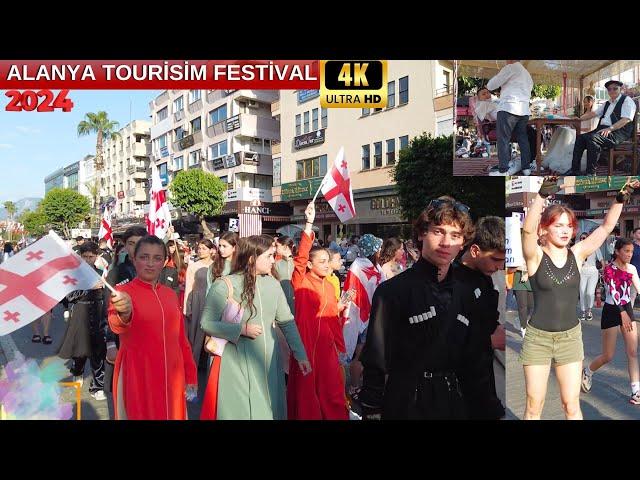 alanya tourism festival 2024 / alanya walking tour  alanya antalya turkey holiday turkey travel 4k