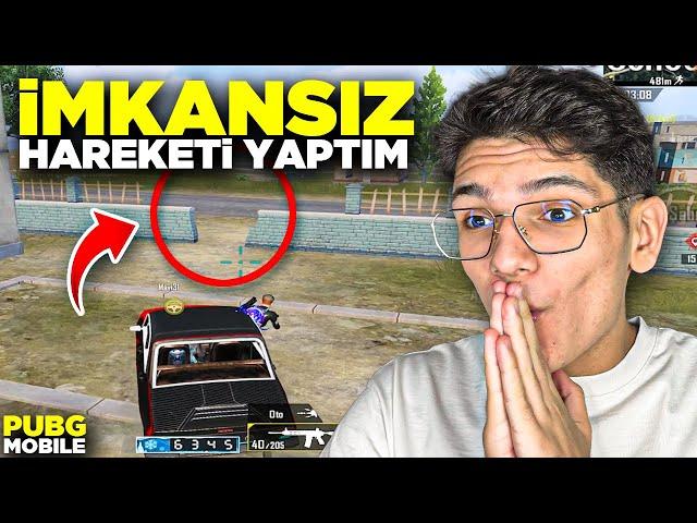 TEKRAR BAŞARDIM! İMKANSIZ HAREKETİ YAPTIM - PUBG MOBİLE