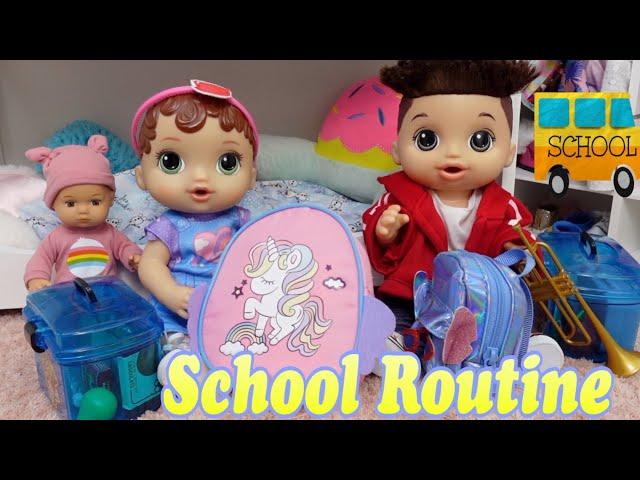 Baby Alive Abby Packing Backpack and Lunchbox School Morning Routine