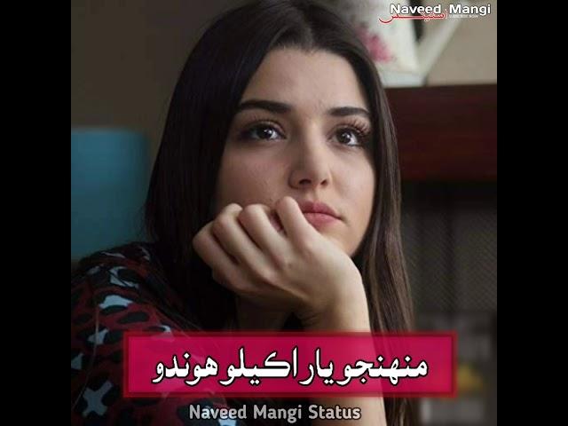 Muhnjo Yaar Akelo Hondo | Sindhi Whatsapp Status 2019 | Sindhi Sad Status