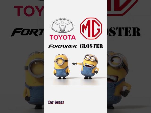 Toyota Fortuner vs MG Gloster minions style#car #asmr #tiktok #funny #asmr #fyp #automobile #status