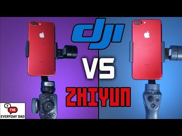 Zhiyun Smooth 4 VS DJI Osmo Mobile 2!  Whats the best BUDGET Cell Phone Gimbal?!