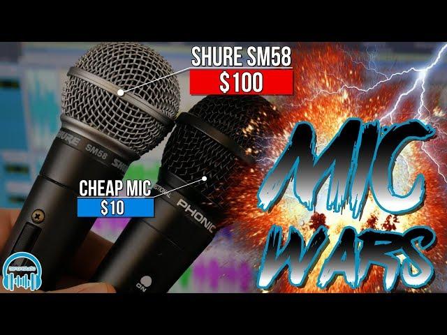 MIC WARS | $10 vs. $100 Dynamic Microphone 