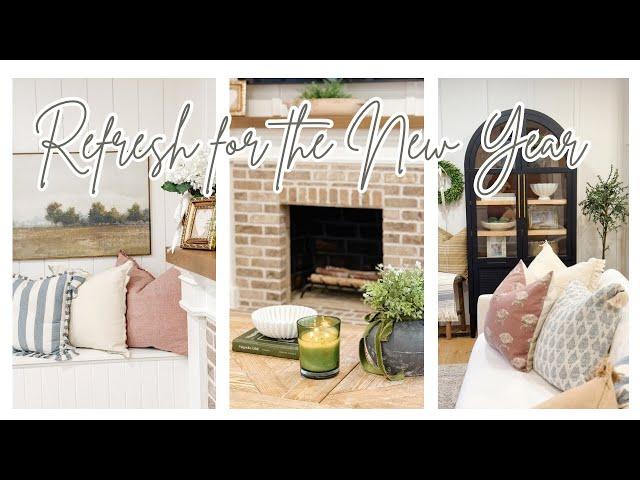 LIVING ROOM REFRESH AFTER CHRISTMAS| DECORATE WITH ME