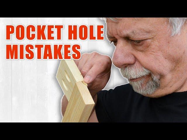 Pocket Hole Mistakes to Avoid / Woodworking Joinery