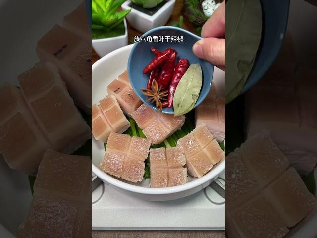 美食教程做饭食谱0534 东坡肉的做法, 一看就会的东坡肉，过年赶紧给家里人露一手，肥而不腻，入口即化