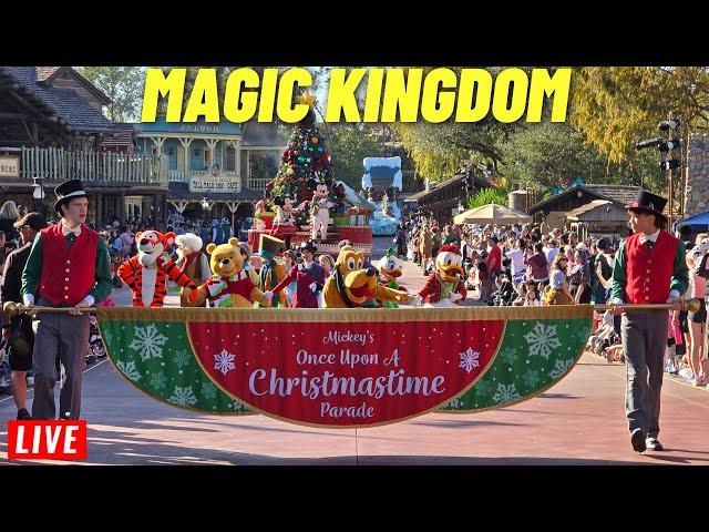  LIVE: Magic Kingdom Thursdat for rides, shows, parades and Fireworks at Walt Disney World 12/26/24