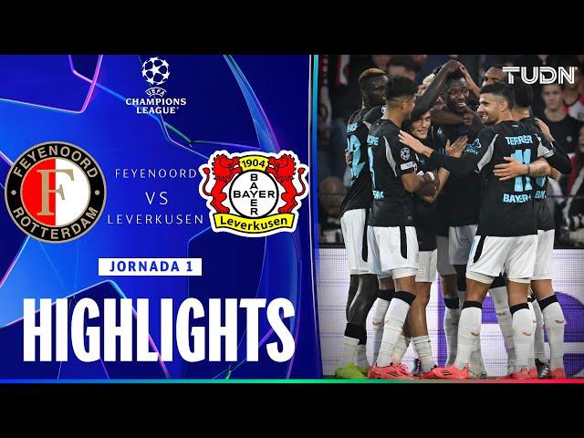 HIGHLIGHTS - Feyenoord vs Bayer Leverkusen | UEFA Champions League 2024 | TUDN