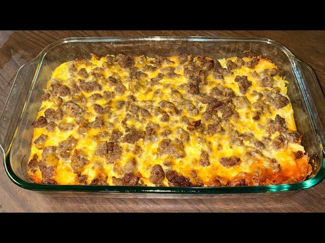 Breakfast Casserole - How To Make Southern Breakfast Casserole - Breakfast and Brunch Recipe