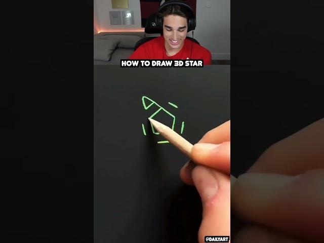 How To Draw a 3D Star