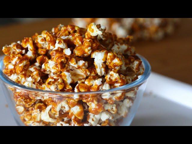 థియేటర్ లో తినే Caramel Popcornని ఇంట్లోనే ఈజీగా చేయండిHomemade Caramel Popcorn Recipe In Telugu