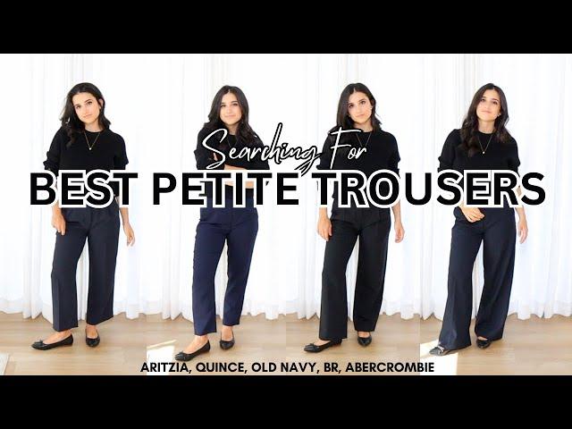 Which Brand Makes The *BEST PETITE TROUSERS*?! Testing 9 different styles to find the best one!