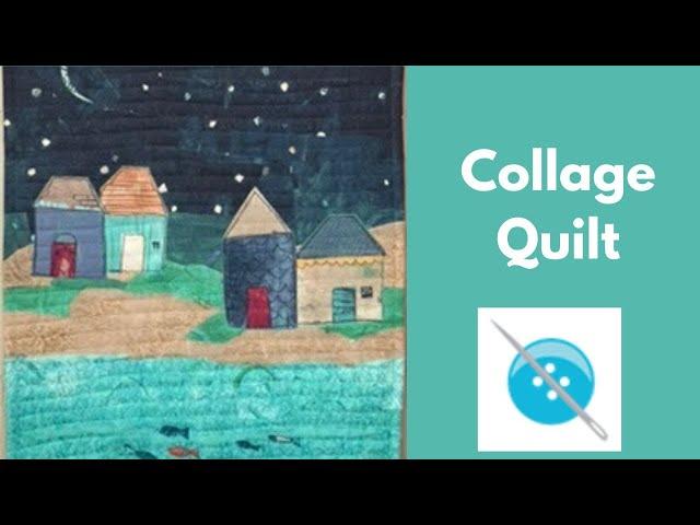 Using a Fabric Panel in a Collage Quilt