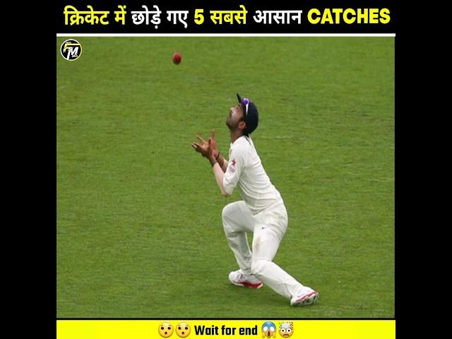 Top 5 Most Millionaire Catches Dropped In Cricket History  | #cricket #catch #shorts