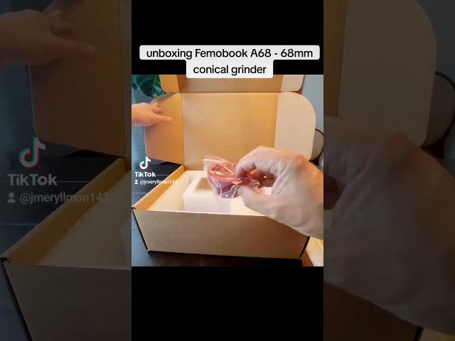Unboxing Femobook A68 - 68mm conical grinder