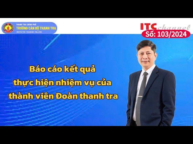 Báo cáo kết quả thực hiện nhiệm vụ của thành viên Đoàn thanh tra