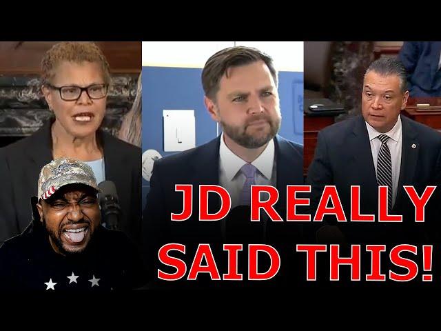 Democrats MELTDOWN CRYING RACISM Over JD Vance Calling WOKE Hispanic Senator 'Jose' During LA Trip!