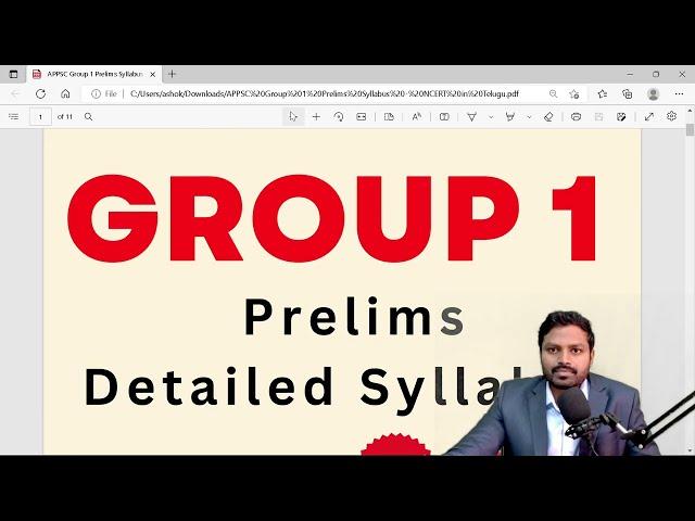 APPSC GROUP 1 Prelims syllabus detailed explanation #appsc #group1 #appscgroup1 #appscclasses