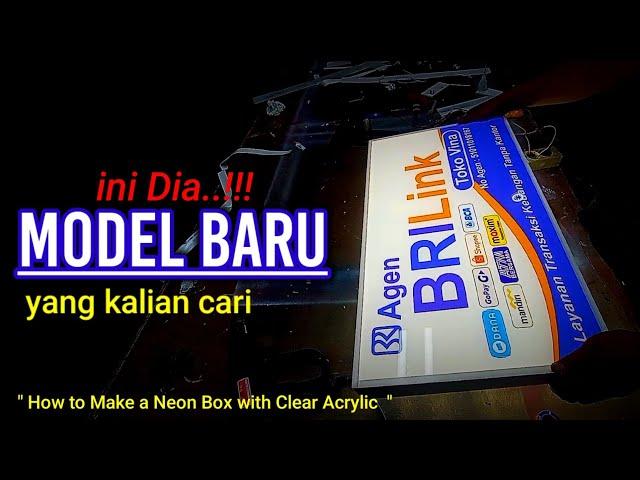 Gila..!!!  Modal Kecil Sudah Sekeren ini..??? // How to Make a Neon Box with Clear Acrylic