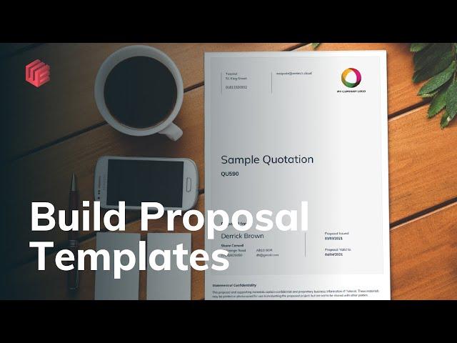 Learn how to use the template editor to build proposal templates