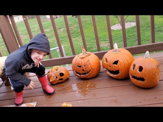 SMASHING OUR ROTTEN PUMPKINS!