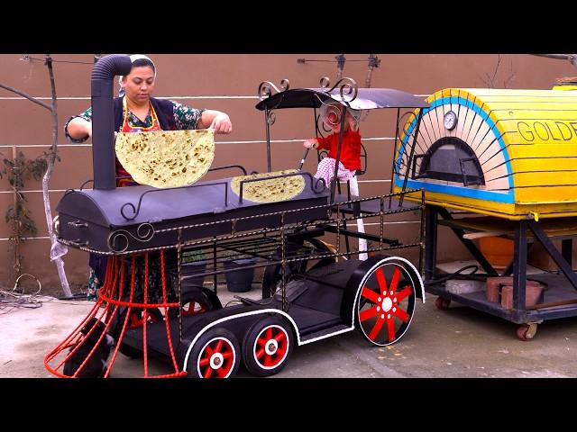 We Cooked Tapitma Khangal - Lavash and Bazlama Bread in the Miraculous Oven (Amazing cook idea)