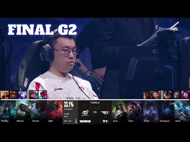 WBG vs T1 - Game 2 | Grand Finals LoL Worlds 2023 | T1 vs Weibo Gaming - G2 full