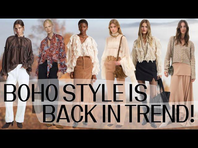 Boho style is back in trend│Bohemian outfit ideas Fall 2024