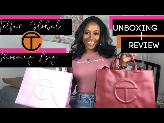 TELFAR SHOPPING BAG UNBOXING & REVIEW | What's Tea?  + Pack It With Me!