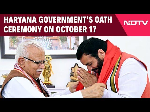 Nayab Singh Saini | Haryana Government's Oath Ceremony On October 17, PM Modi To Attend