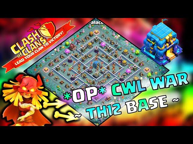 TOP 3 NEW BEST  TH12 WAR BASE LINK 2025, TH12 ANTI 2 STAR WAR BASE, TH12 CWL BASE CLASH OF CLANS