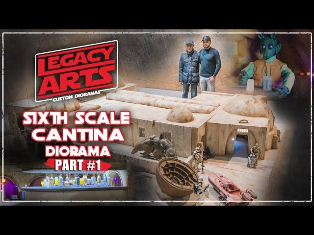 Sixth Scale Cantina Diorama Part #1 Legacy Arts Custom Dioramas STAR WARS #starwars #diorama