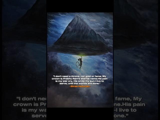 "A servant in name-a storm in love." #bhagavadgita #motivation #ram #history #ramayan #hanumanji