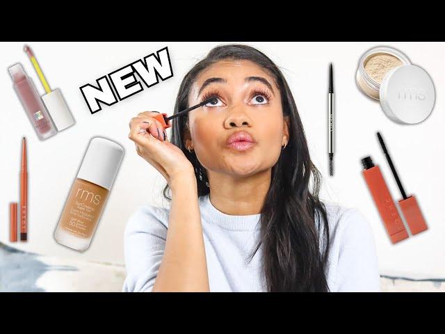 Full face of new clean makeup products ft. Soshe Beauty, RMS Beauty, Merit & More!