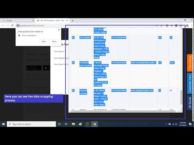 how to extract data using just dial data extractor software 1
