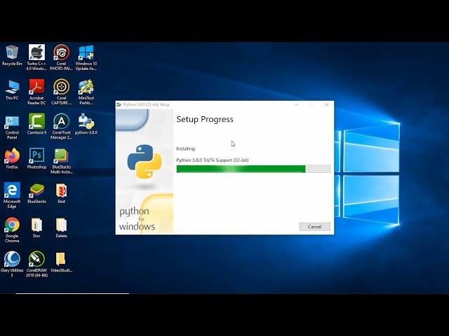 How to install Python 3.8.0 on Windows 10 with CMD configuration